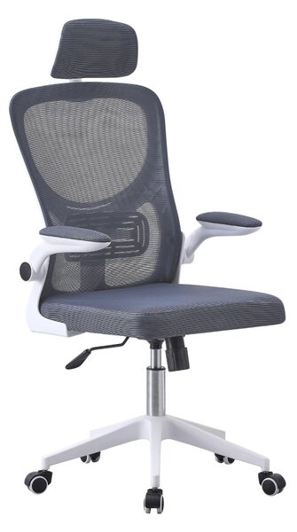 Ergonomická kancelářská židle MAVI - šedá síťovina