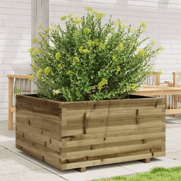 Zahradní truhlík 90 x 90 x 49,5 cm impregnované borové dřevo