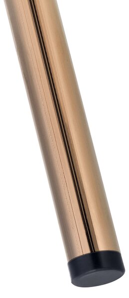 KONDELA Designové jídelní křeslo, bílá Ivory/rose gold chrom růžová, ADIMAR