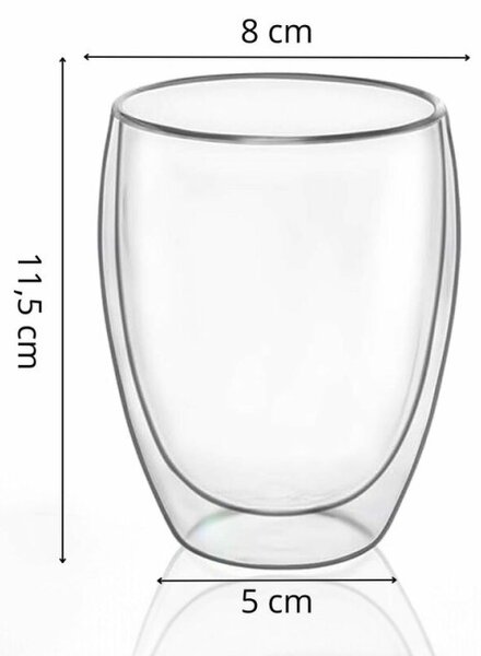 Sklenice na kávu 350 ml SPRINGOS LATTE