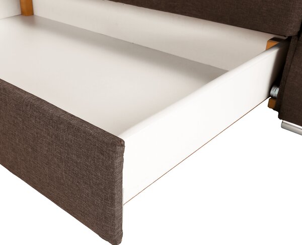 KONDELA Sedací souprava, látka šedohnědá Taupe, SEGORIA LUX