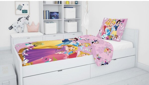 Jerry Fabrics Povlečení Princezny - Princezny | 140 x 200 cm / 70 x 90 cm
