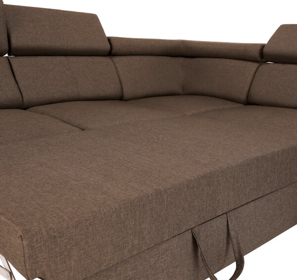 KONDELA Sedací souprava, látka šedohnědá Taupe, SEGORIA LUX