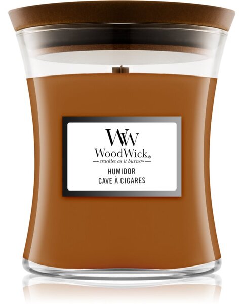 Woodwick Humidor vonná svíčka s dřevěným knotem 85 g