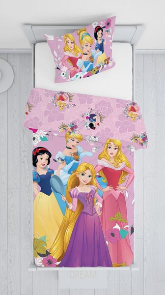 Jerry Fabrics Povlečení Princezny - Princezny | 140 x 200 cm / 70 x 90 cm