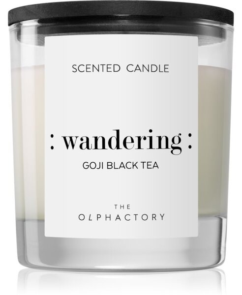 Ambientair Olphactory Black Design Goji Black Tea vonná svíčka (Wandering) 200 g