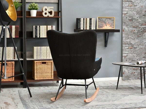 Křeslo Sibyla (patchwork + černá). Akce -15%