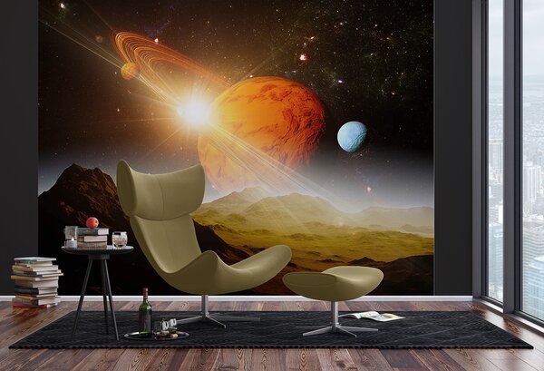 Fototapeta na míru Zářivý Saturn | Vliesová fototapeta na zed' | DFTNS1283