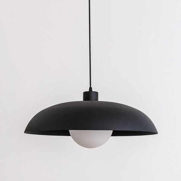 Lustr na lanku ECLIPSE 1xE27/15W/230V černá