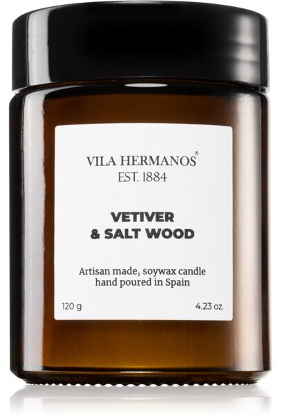 Vila Hermanos Apothecary Vetiver & Salt Wood vonná svíčka 120 g