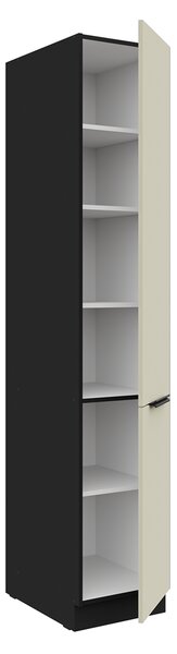 KONDELA Vysoká skříňka, kašmír/černá, ARAKA 40 DK-210 2F