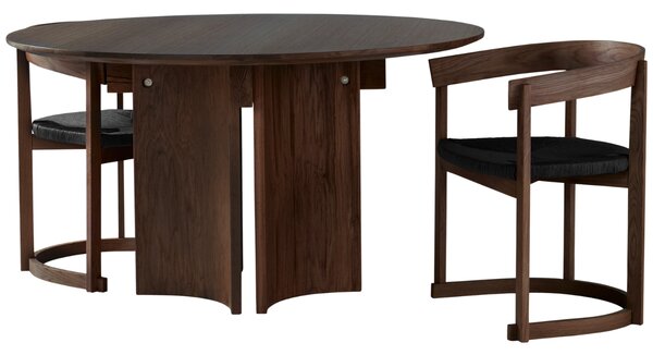 Jotex Tmavý dubový jídelní stůl KUNGSHOLMEN 130 cm