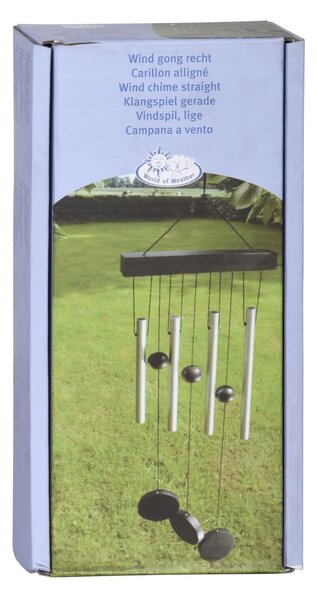 Závěsná zvonkohra ve stříbrné barvě Esschert Design, 58 cm