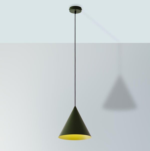 Lustr na lanku ETNA II 1xE27/15W/230V pr. 25 cm zelená