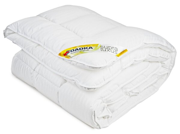 Dadka Zimní prošívaná termo přikrývka Dadka LUXUS SUPRA z dutého vlákna, bílá, 135x200cm, 2500g