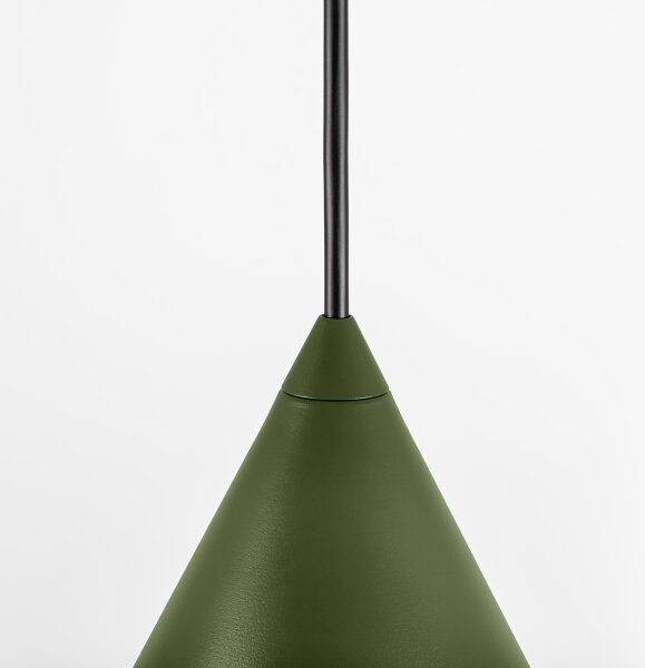 Lustr na lanku ETNA II 1xE27/15W/230V pr. 25 cm zelená