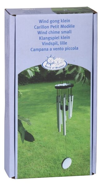 Závěsná zvonkohra ve stříbrné barvě Esschert Design, výška 56,5 cm