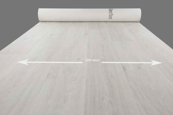 PVC Texline Gerflor rozměr š.400 x d.205 cm - Noma Blanc 0515 MB