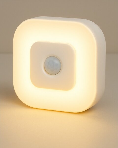 LED Noční světlo se senzorem LED/0,5W/4,5V 3xAAA bílá