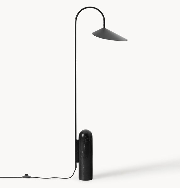 Nastavitelná stojací lampa's mramorovou podstavou Arum