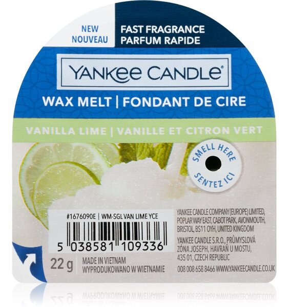 Yankee Candle Vanilla Lime vosk do aromalampy 22 g