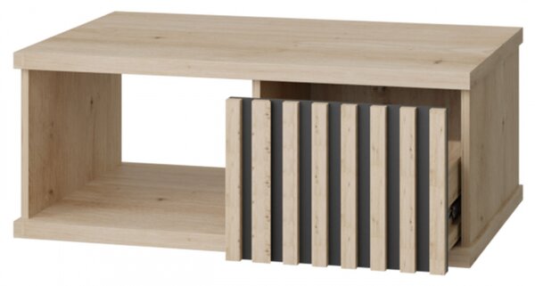 Moderní nábytek do obývacího pokoje Sigeren I, Osvětlení: bez osvětlení, Barva: dub artisan / dub artisan + černá 5903211103469