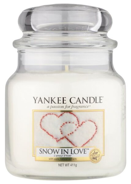 Yankee Candle Snow in Love vonná svíčka Classic střední 411 g