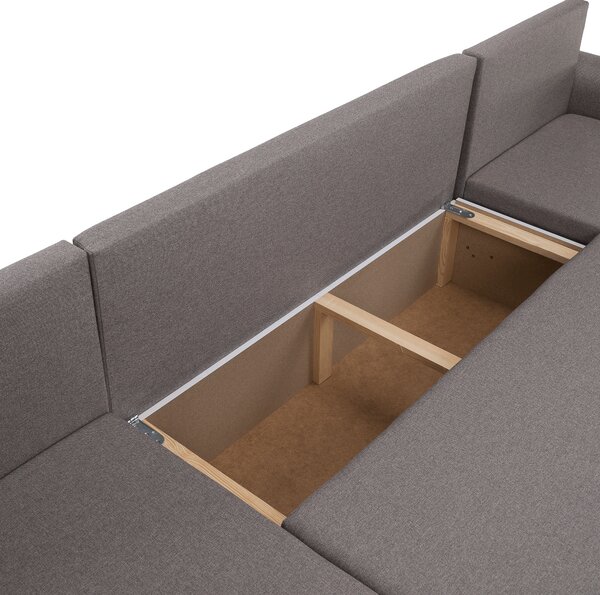 KONDELA Univerzální sedací souprava, šedobéžová Taupe, DAKAR NEW U
