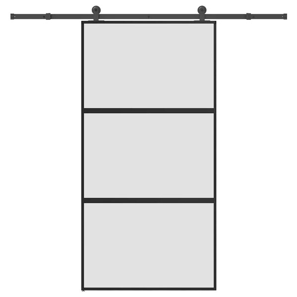 Posuvné dveře s kováním 102,5x205 cm tvrzeného sklo a hliník 3332940