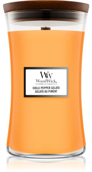Woodwick Chilli Pepper Gelato vonná svíčka s dřevěným knotem 609,5 g