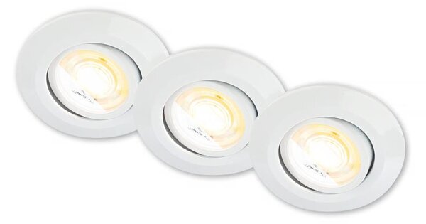 Briloner 7586036 - SADA 3xLED Koup podh svítidlo KLIRA LED/4,9W/230V IP23 bílá