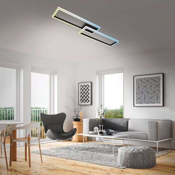 Briloner 3761015 - LED Stmívat stropní svítidlo LED/45W/230V 2700-6500K+DO černá