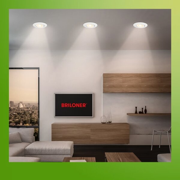 Briloner 7586036 - SADA 3xLED Koup podh svítidlo KLIRA LED/4,9W/230V IP23 bílá