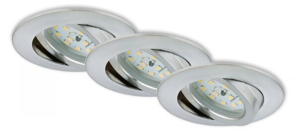 Briloner 7296-039 - SADA 3x LED Koupel podhledové svítidlo LED/6,5W/230V IP23