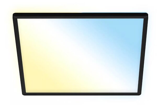 Briloner 7060-015 - LED Stm panel SLIM 22W/230V 42x42 cm černá Wi-Fi Tuya + DO