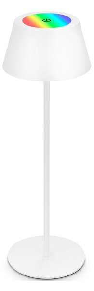 Brilo - LED RGB St nab dotyk stolní lampa KIKI LED/2,6W/5V IP44 2600 mAh bílá