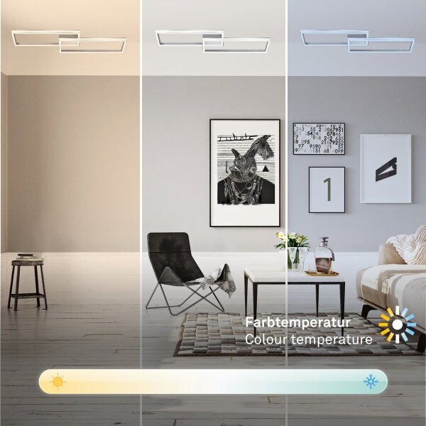 Briloner 3761019 - LED Stm stropní svítidlo LED/45W/230V 2700-6500K+DO mat chrom
