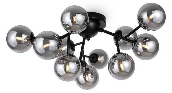 Maytoni MOD545CL-12B - Stropní svítidlo DALLAS 12xG9/28W/230V černá/kouřová