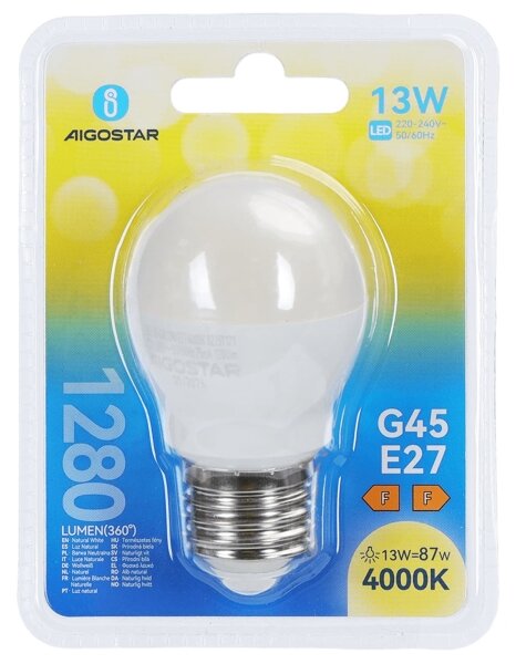 LED Žárovka G45 E27/13W/230V 4000K - Aigostar