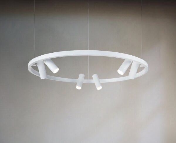 Maytoni MOD102PL-L42W - LED Lustr na lanku SATELLITE LED/42W/230V bílá