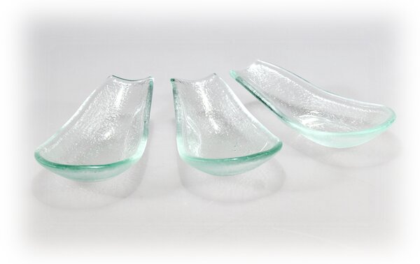 BDK-GLASS Skleněná rautová mini lžička 13x7cm