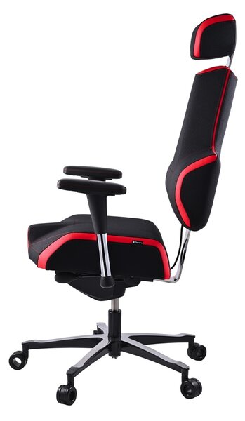 Zdravotní herní židle THERAPIA E+GAMER –⁠ černo-červená