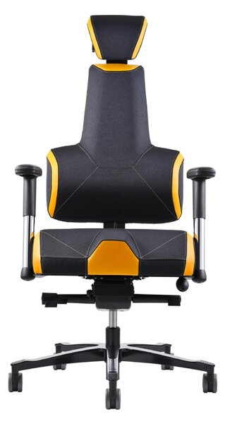 Zdravotní herní židle THERAPIA E+GAMER –⁠ černo-oranžová