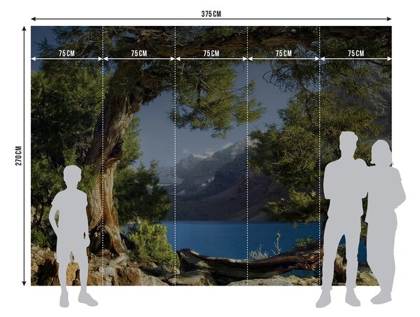 Fototapeta na míru Horské Jezero | Vliesová fototapeta na zed' | DFTNXXL1113