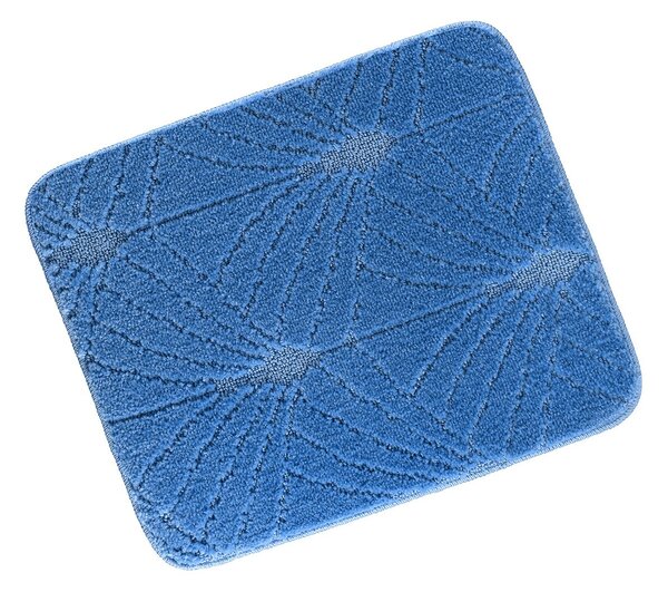 Bellatex Koupelnová předložka BANY, CHRPA TMAVĚ MODRÁ 60x50cm na WC