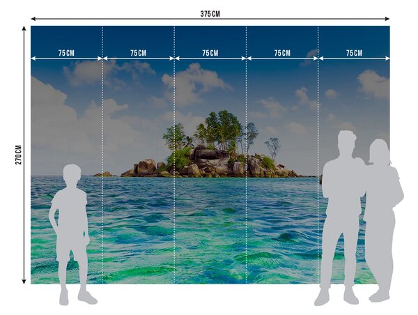 Fototapeta na míru Ostrůvek na Moři | Vliesová fototapeta na zed' | DFTNXXL1120
