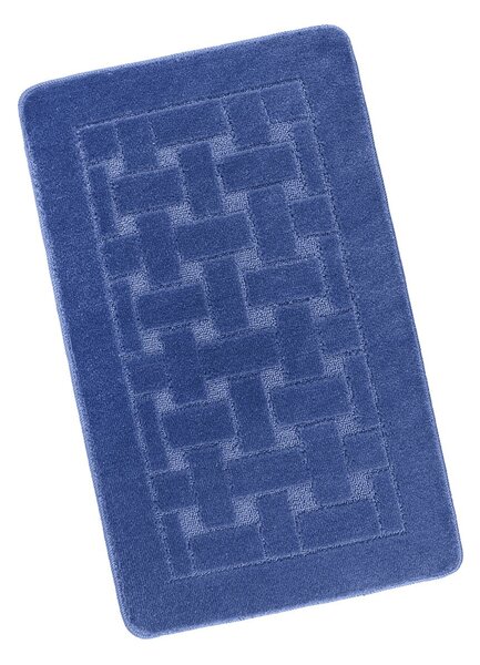 Bellatex Koupelnová předložka BANY, UNI OBDÉLNÍKY MODRÉ 60x50cm na WC
