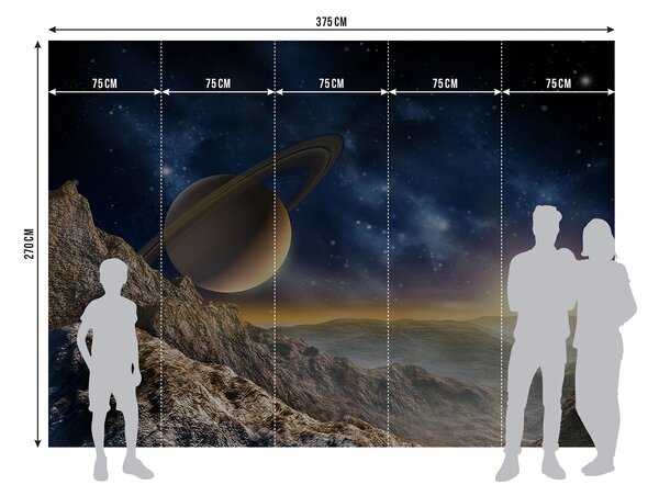 Fototapeta na míru Velkolepý Saturn | Vliesová fototapeta na zed' | DFTNXXL1126