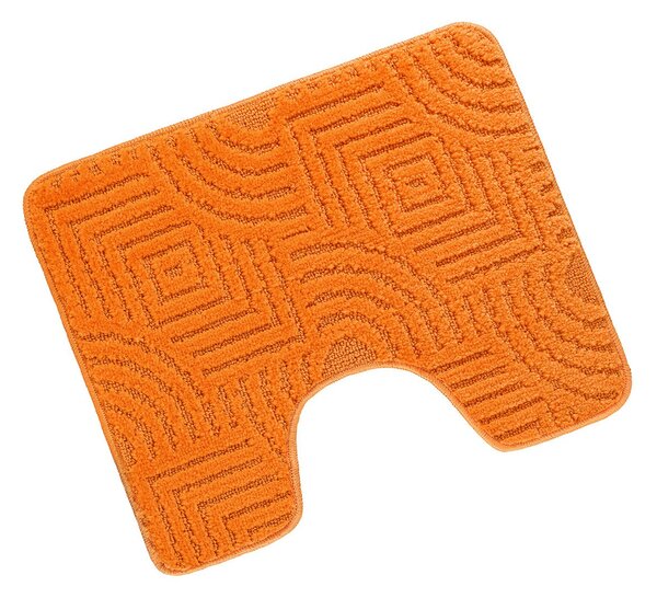 Bellatex Koupelnová předložka BANY, UNI BLUDIŠTĚ ORANŽOVÉ 60x50cm na WC
