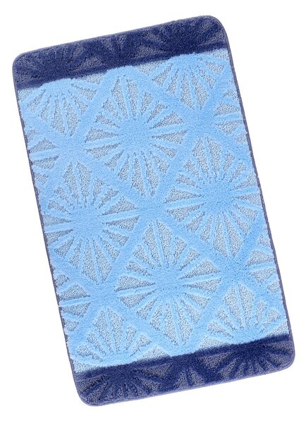 Bellatex Koupelnová předložka BANY, PAPRSKY MODRÉ 60x50cm na WC